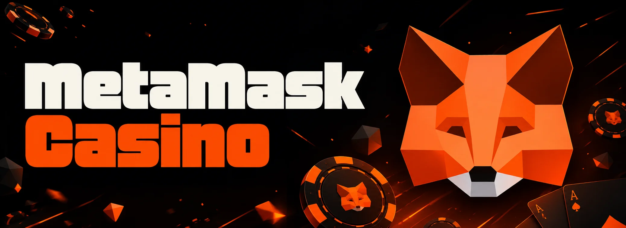 MetaMask Casino — the fox mark over a 100% up to €1,000 welcome offer